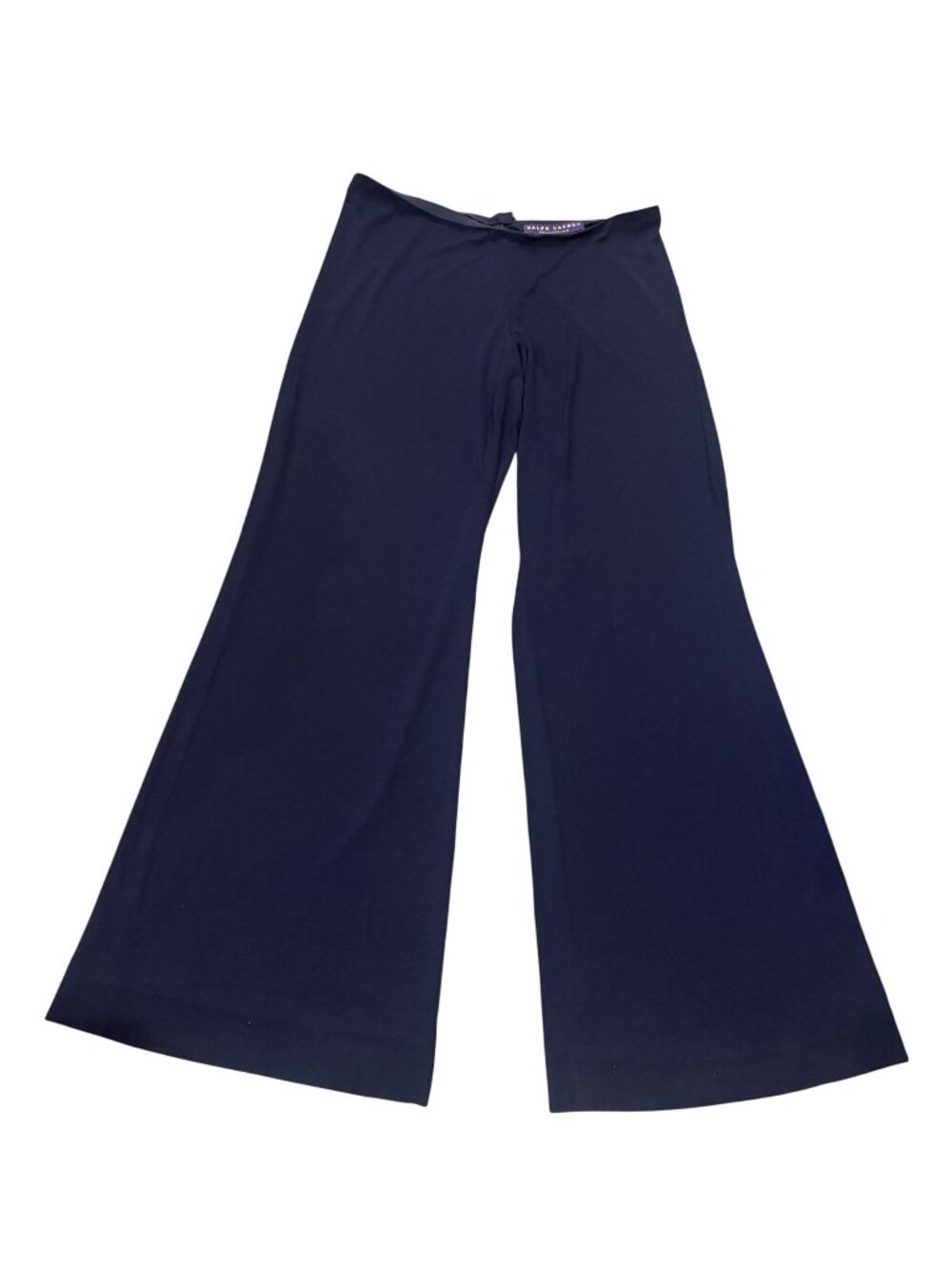Vintage Late 1990's Ralph Lauren Collection Wide Leg Palazzo Pants in Blue